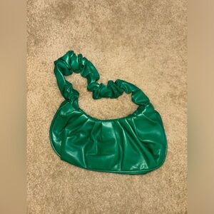 Dark green shoulder bag